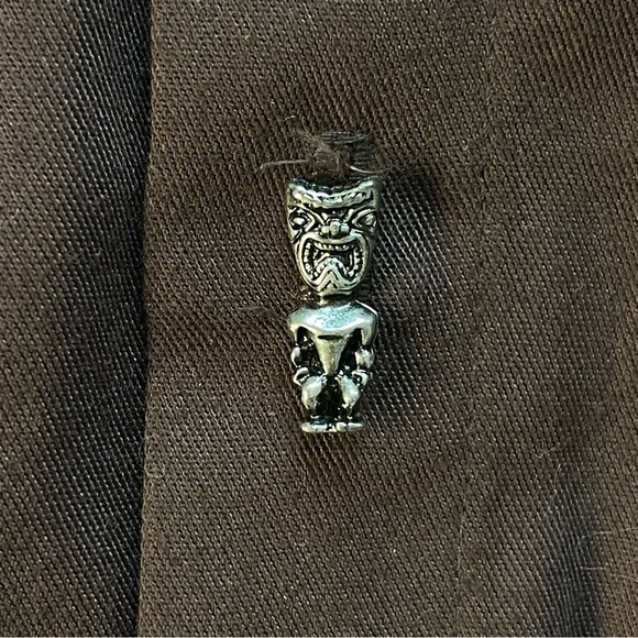 Vintage 90s Y2K steady last call mens retro tiki theme embroidered bowling shirt - Picture 4 of 13